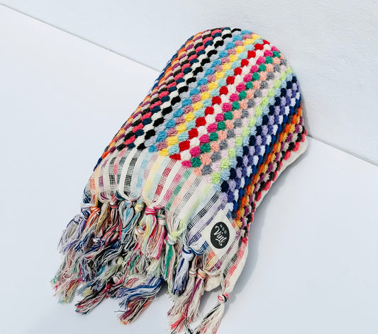 Multi Coloured Handloom Turkish Towel